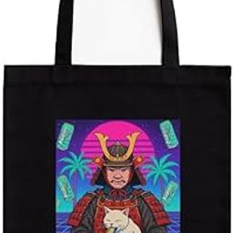 Black Cotton Tote Bag with A4 Printable Pocket | Art & Aesthetic Design | Reusable, Stylish, Eco-Friendly Zipper Tote for College, Shopping & Travel-image-76