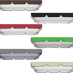 ATORSE Outdoor Porch Swing Canopy Cover Windproof Sun Shade for Porch Balcony Patio Red-picture-17