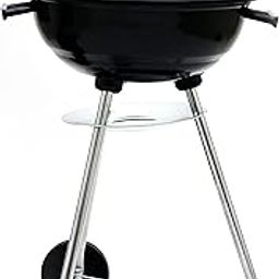 Flareon Roundhouse Tripod Barbeque Bbq Charcoal Briquettes Grill|Portable|On Wheels|, Free Standing-image-15