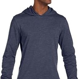 Bella 3512 Unisex Jersey Long Sleeve Hoodie, Heather Navy, Large-image-11