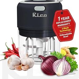 Rico Japanese Technology Wireless Mini Electric Chopper | 1 Year Replacement Warranty | Unbreakable Bowl | One Touch Operation | 10 Seconds for Mincing Garlic, Ginger, Onion, Vegetable, Meat - 250 ML-16