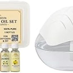 Rama Emporium Air Diffuser & 5 Essential Oil Set with 1.5L Humidifier with Bonus Storage Box (White with Oil Set)-picture-21
