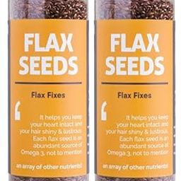 Omay Foods Roasted Flaxseeds, 160g Jar (Pack of 2) | Healthy Flax seed- Roasted, Crunchy-image-67