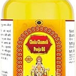Devpusp Chola Chameli Jasmine Pooja Oil 1000 ML Pack of 5 For Hanuman ji Balaji Pooja, Hawan, God Worship-image-66