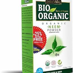 INDUS VALLEY Neem Powder 100% Organic & Chemical Free Hair Cleanser For Healthy Hair (Set of 1) - 250gm-25