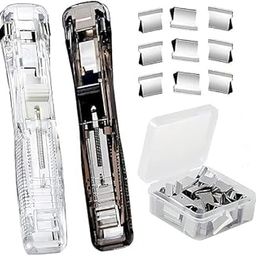 Gryrus Portable Handheld Paper Clam Clip Dispenser with 50 Stainless Steel Clips – No-Punch Stapler Alternative for Office, Home, School Use | 1 Pc Dispenser + 50 Refill Clips-image-29