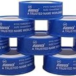 ABRO PTFE - 120110 Thread Seal Tapes Teflon Pipe Sealant Industrial Thread Sealants Plumbers for Leak Water Plumbing Air Head Pipe 12mm x 10Mtr (White, 10Pcs)-32