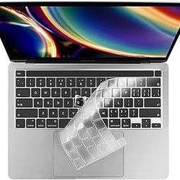 Keyboard Cover Skin Protector Compatible for MacBook Pro 13 inch 2022-2020 M2 M1 A2338 A2289 A2251 & Applicable Only MacBook Pro 16 inch A2141 2019 Release with Touch Bar&Retina Display - Clear-20