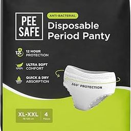 Pee Safe Disposable Period Panties | XL-XXL | 4 Panties | 360° Protection | 12 Hr Protection | Leak Proof | Overnight Comfort | Rash & Toxin Free | Seamless Fit-image-38