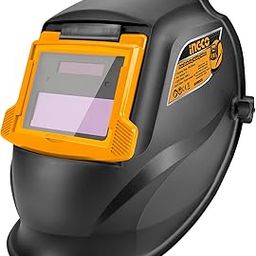 INGCO Auto Darkening Welding Helmet, Solar Powered Welding Mask, 90×35mm | 2 Arc Sensor | 1/5000s Switching time | DIN 16 UV/IR Protection Welding Hood for Welding, Grinding, Cutting and so on-21