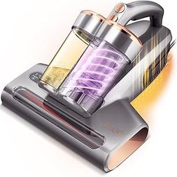 JIGOO Bed Vacuum Cleaner with Dust Sensor, Anti-allergen Mattress Vacuum Cleaner with UV & Ultrasonic and High Heating, 13Kpa Suction 500W Powerful Handheld Vacuums for Pet Hair(S300 Pro, Corded)-image-36