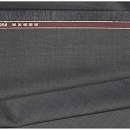 Men's Poly Viscose Unstitched 1.3 m Trouser Fabric (Grey, Free Size)-picture-19