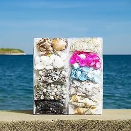 ARTBOX 10 Packets DIY Art and Craft Hobby Koudi Decoration Items for Kids and Adults School, Home, Birthday Gifts and Return Gift Ideas ( 10 Assorted Packets ) Koudi Shells Beeds-image-30