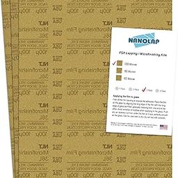 NANOLAP PSA Microfinish Adhesive Film 100 Micron (120 Grit), 8.5 x 11 Inches (3 Pack) for Scary Sharpening System, Lapping or Polishing Jewelry, Aluminium Oxide AO-image-26