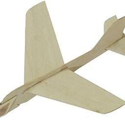 Hangar S Balsa Wood l aero model india plane chuck and catapult glider hand launched hunter diy aeroplane kit toy, Multicolour-17