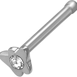 Silver Plated Crystal Butterfly Nose Pin Stud for Women and Girls (NR04991)-image-53