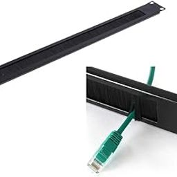 SR-Link Brush Panel 19 Inch 1U Server Data Cable Management Rack Mount Bar Slot-11
