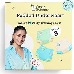 superbottoms Padded Underwear™ | for Potty Training & Mess-Free Diaper-Free time | Prevents Pee Puddles | 3 Layers of Premium Cotton Padding (No Sponge) | Pull-up Style Potty Trainers (Pack of 3)-27