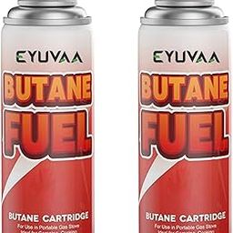 EYUVAA LABLE 2 x 225g Portable Butane Gas Refill Fuel Can, Premium Liquefied Fuel for Outdoor Camping Butane Gas Canisters for Camping Stoves, Welding, Food Baking, and Torch Lighters (Pack of 2)-picture-31