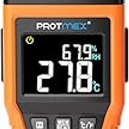 Protmex Digital Temperature Humidity Meter Digital Psychrometer Thermometer Hygrometer Humidity Monitor with Temperature Gauge Humidity Meter with Dew Point and Wet Bulb Temperature-9
