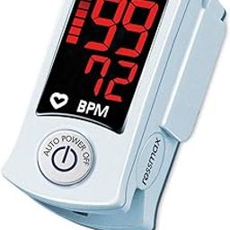 Rossmax SB100 Fingertip Pulse Oximeter With Pulse Rate Strength Indicator, Sp02 and Pulse Rate Black-Red (Black)-25