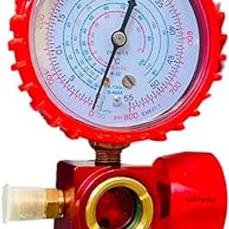 SATYWALI Single Gauge Manifold 0 to 800 PSI Meter Manifold Digital Pressure Gauge Air Conditioner Refrigerant 410 *R22 *R12 * R134 Refrigerant Filling Device-19