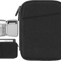 Vinabilia 6-7 Inch Protective Sleeve Carrying Case for All-New 6" Kindle 11th Gen 2022/10th Gen 2019/8th Gen 2016, 6.8" Kindle Paperwhite 11th/10th Gen 2021/2018, Kindle Oasis E-Reader, Black-picture-23