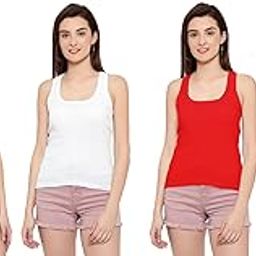 Women's Regular Fit Sleeveless Cotton Long Camisole Slip - Spaghetti Strap Combo Pack of 4, Comfortable & Versatile Undergarment-picture-9