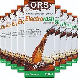 Electrorush ORS Cola Flavour Energy Drink Juice with Electrolyte, Nutrients, Vitamin C, Minerals, Energy Booster, Pack of 24 (200 ml Each)-6