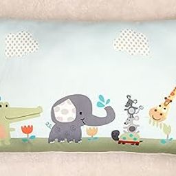 NEW COMERS® Cotton Baby Pillow, TC-150/300 with Super Soft Imported Fabric, 1 Month to 5 Year Kids, Animal/Cartoon Prints, Kids Pillows for Sleep, Bed Set, Head Shaping, Neck Support-12x18-216-image-78