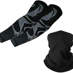 Unisex Bamboo Bandana with UV Protection Arm Sleeves Combo | Breathable, Anti-Odour, Soft Fabric Multipurpose Headband, Dust Protection Face Mask for Men & Women |Ideal for Bike Riding, Gym & Running-image-94