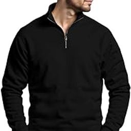 Regular Fit Solid Half Zipper Sweatshirt for Men | Men Sweatshirt-image-76