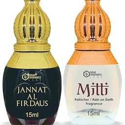 Parag fragrances Women Ruh Mitti 15Ml (Rain On Earth) & Jannat Al Firdaus 15Ml (Swiss Edition) Attar Liquid Combo Offer Pack/Long Lasting Attars/Alcohol Free Attar-5