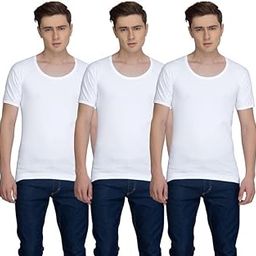 3-Pack Men's Slim Fit Vests - Premium Breathable Cotton | Modern & Effortless Comfort & Style | Flattering Fit | Triple The Value, Triple The Comfort | White-image-62