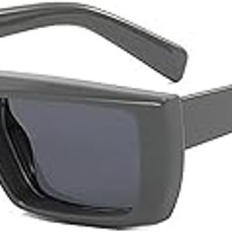 Luxury Retro Rectangle Sunglasses Men Women Fashion Designer Punk Sun Glasses-image-50