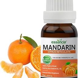 Essancia Mandarin Essential Oil for Relaxation & Skin Rejuvenation - 100% Pure, Natural, Undiluted Therapeutic Grade (15ml)-image-89