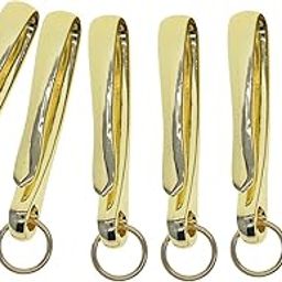 CALANDIS® 6Pcs Japanese Fish Hook Keychain Belt Clip Purse Wallet Holder Key Light Aureate | Mens Accessories-55