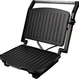 AGARO Royal Grill Sandwich Maker, Non Stick Coated Grill Plates, Stainless Steel Body, Oil Collector Tray, 1000W, 90 Degrees Floating Hinges, Panini/Grill/Toast (Black)-image-76