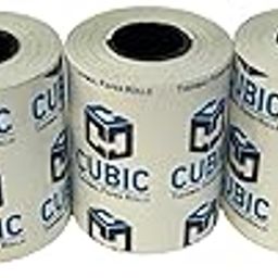 Cubic 57mm x 25m (2 Inch) Thermal Paper Rolls – 55 GSM (Pack of 5) | POS Billing Rolls for Receipt Printers – 45mm Core-17