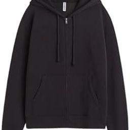 Solid Regular Fit Zipper Sweatshirt Fleece Fabric Long Sleeves Kangaroo Pocket Jacket for Womens-image-44
