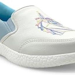 kazarmax Women PU Embroidered Slipon Sneakers | Loafer| Casual Shoes-picture-3