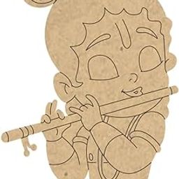 LASERIK® Bal Krishna Pre-Marked MDF Base Cutout (6 in)-image-41
