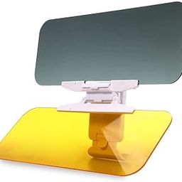 EIZOOU Car Day and Night Anti-Glare Visor 2 in 1 Automobile Sun Anti-UV Block Visor Non Glare Anti-Dazzle Sunshade Mirror Goggles Shield for Car Windshield-34