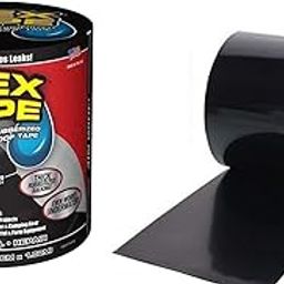 TADU Flex Tap Rubberized Waterproof Tape, 4" x 5'(Black Tape) (Pack of 1)-image-12