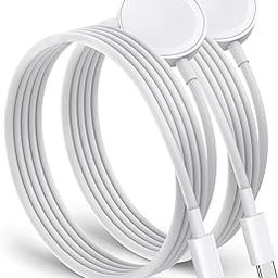 LMAOTTYL 2Pack 𝟐𝟎𝟐𝟒 𝐔𝐩𝐠𝐫𝐚𝐝𝐞𝐝 for Apple Watch Charger USB C Magnetic Fast iWatch Charger Compatible with iWatch Ultra/Series 9/8/7/6/SE/SE2/5/4/3-[3.3FT]-26-image-24