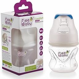 BeeBaby Comfort Regular/Slim Neck Baby Feeding Bottle with Anti-Colic Silicone Nipple. Infants, Toddlers, New Born. 100% BPA Free. (60 ML, Blue, 1)-image-50