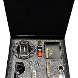 ROYAL JACK Personalized Wallet Belt Pen Keychain & Watch Gift Set | with Name | Mens Gift Hamper | Best Combo Gift Set for Brother, Husband, Father, Boyfriend (Black)-picture-18