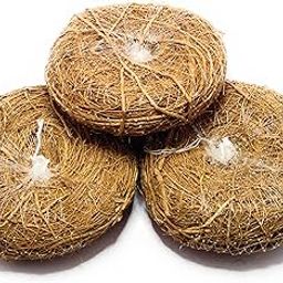 Vetiver Ramacham Natural loofah (Khus) Bath Scrubber(pack of 3) (Brown)-image-7