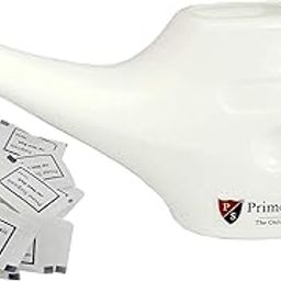 PrimeSurgicals Durable Plastic Jal Neti Pot With Neti Salt Sachets(Pack Of 1), White-5