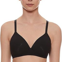Cotton Wire Free Marks and Spencer Women's Bras Full-Coverage (60496669011_Black_36B)-image-0